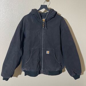 Carhartt Men's Black Hooded Jacket